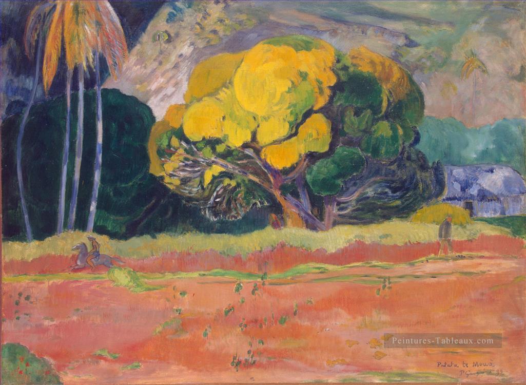 Fatata te moua Au pied d’une montagne postimpressionnisme Primitivisme Paul Gauguin Peintures à l'huile